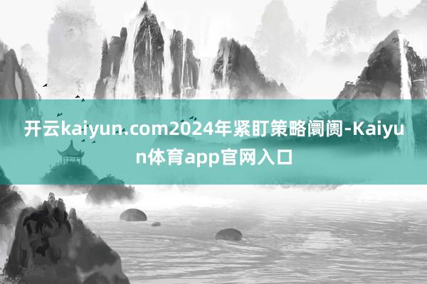 开云kaiyun.com2024年紧盯策略阛阓-Kaiyun体育app官网入口