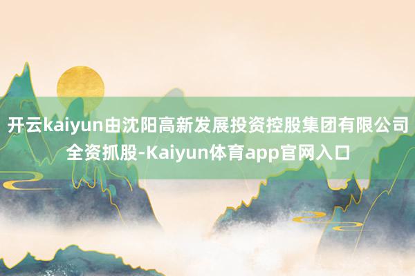 开云kaiyun由沈阳高新发展投资控股集团有限公司全资抓股-Kaiyun体育app官网入口